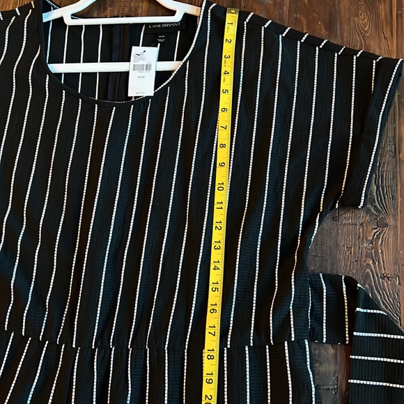 Lane Bryant 18/20 Black & White Pinstripe Jumpsuit - Picture 10 of 17